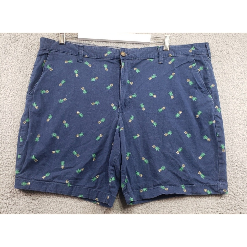 George-Men Shorts-Size 42-Navy Blue‎ Pineapple Design Hawaiian